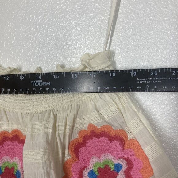 Plenty by Tracy Reese Dress Womens Small Embroidered Floral Boho Summer Pockets - Picture 6 of 16